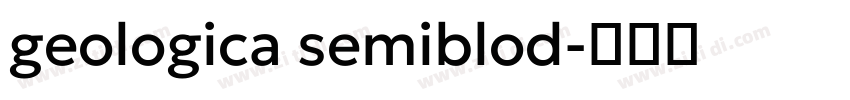 geologica semiblod字体转换